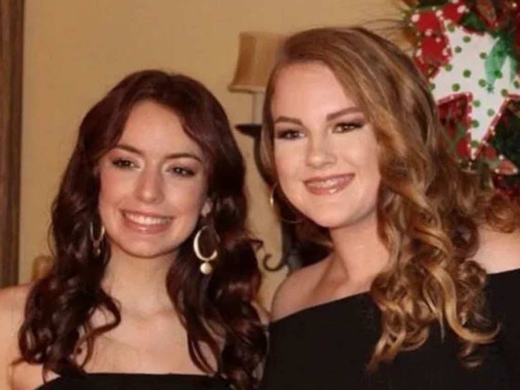 Emilee Fain and Addyson Martin died in the SUV crash on Christmas Day in Alabama. Picture: Supplied