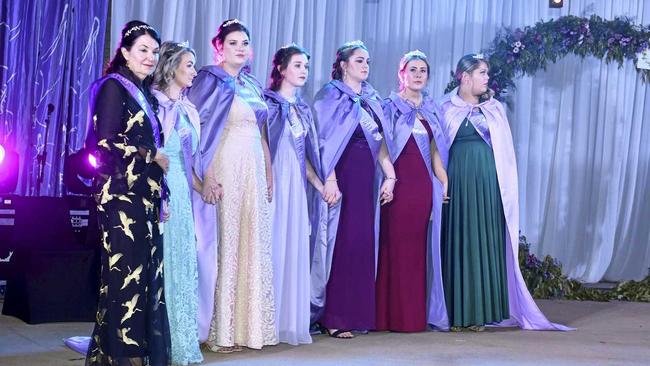 Jacaranda Quen candidates wait for the announcement at the Jacaranda Crowning