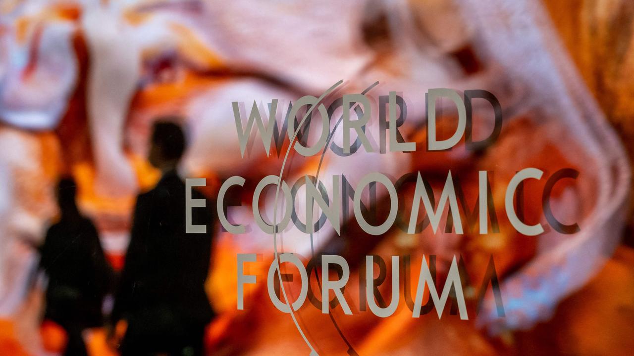 The report was released as World Economic Forum (WEF) begins to promote "co-operation in a fragmented world", with war in Ukraine, the climate crisis and global trade tensions high on the agenda. Picture: Fabrice Coffrini / AFP