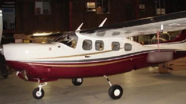 The plane involved in the alleged drug smuggling plot.