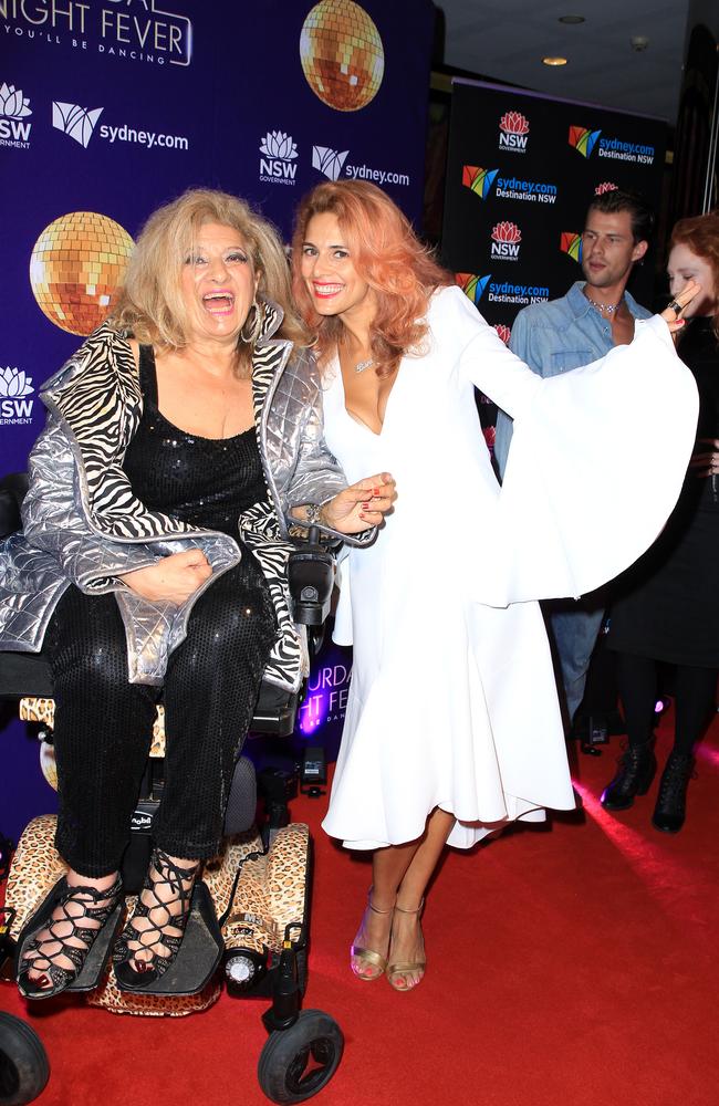 Entertainer Maria Venuti with her daughter Bianca Venuti. Picture: Christian Gilles