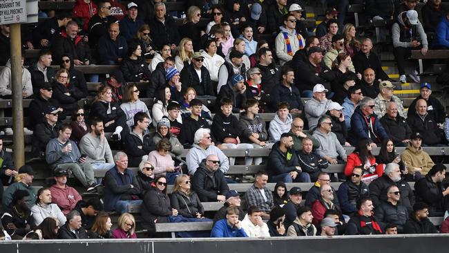 There should be a push to increase local footy crowds. Picture: Andrew Batsch