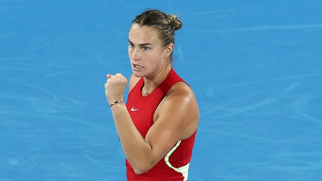 Sabalenka took the first set in a canter. Picture: Getty