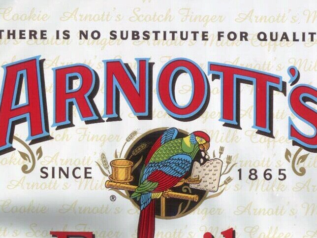 Arnott's Biscuits logo.Biscuit