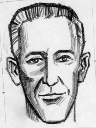 A 1966 sketch of the suspect in the Beaumont children disappearance, based on descriptions from witnesses.