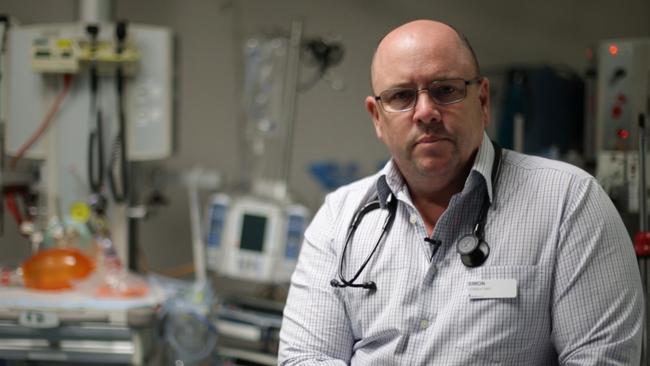 Dr Simon Judkins has worked in Melbourne emergency departments for 20 years. He estimates nine out of 10 physicians have been assaulted at work but violent incidents are severely under-reported. Picture: Supplied