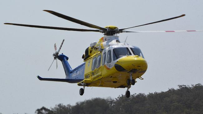 A LifeFlight Helicopter lands in Toowoomba at the rescue helicopter service's new base. LifeFlight Generic