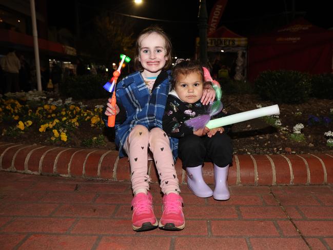 MELBOURNE, AUSTRALIA - JULY 26 2024 Lilly and Sofia Attend the Gippsland SnowFest held in Warragul. Picture: Brendan Beckett