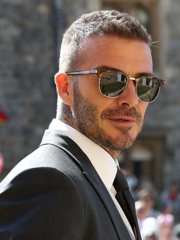 David Beckham arrived with his wife, Victoria Beckham. Picture: AFP