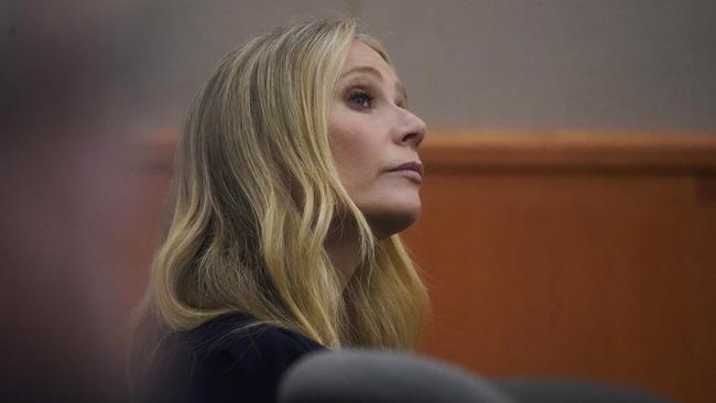 Actress Gwyneth Paltrow sits in court during an objection by her attorney during her trial. Picture: Getty