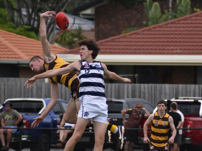 Colts action between the Aspley and Broadbeach. Saturday April 1, 2023. Picture: Nick Tucker