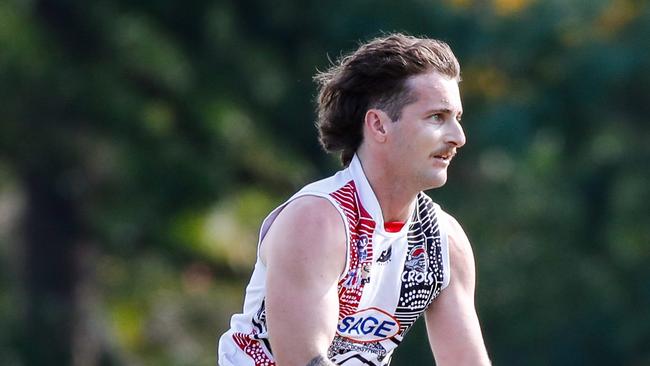 Beau Schwarze has been pivotal for Southern Districts success early on in the 2023-24 NTFL season. Picture: Celina Whan / AFLNT Media