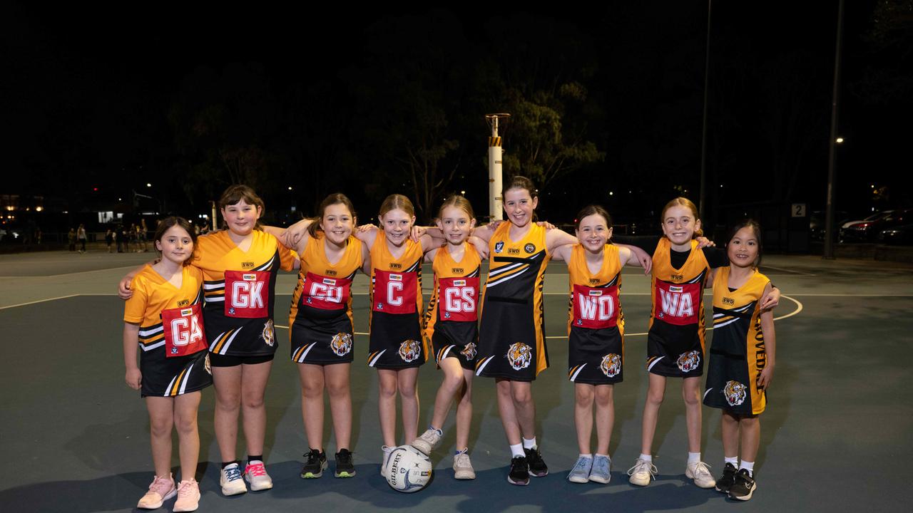 Grovedale Silver under-11 netball team.