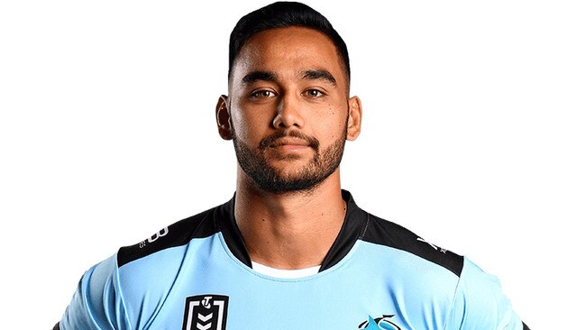 Briton Nikora in Sharks colours.