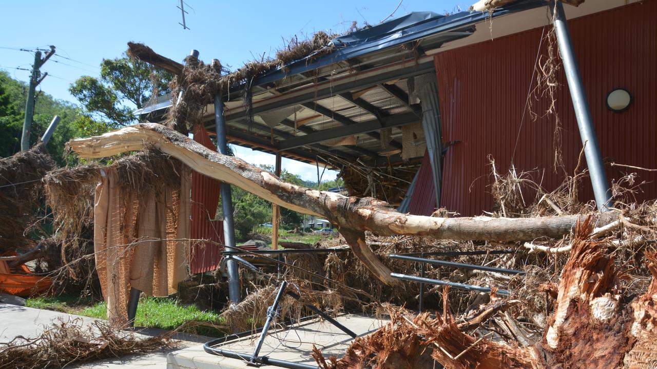 The Bana Yirriji Art and Cultural Centre at Wujal Wujal was badly damaged during the floods. Image: Bronwyn Farr