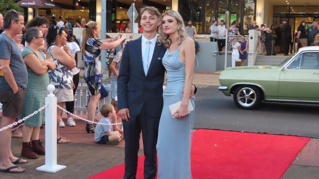 Urangan State High School students celebrating their formal.