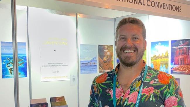 Mark Cunich, managing director of Unconventional Conventions, which ran a medical convention on a cruise ship off the coast of Chile. Picture: Facebook