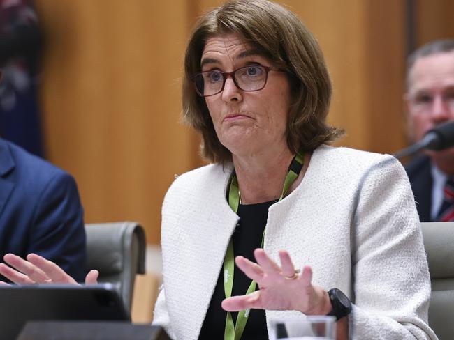CANBERRA, AUSTRALIA, NewsWire Photos. FEBRUARY 9, 2024: Governor of the Reserve Bank of Australia, Michele Bullock appears before House Economics Committee at Parliament House in Canberra Picture: NCA NewsWire / Martin Ollman
