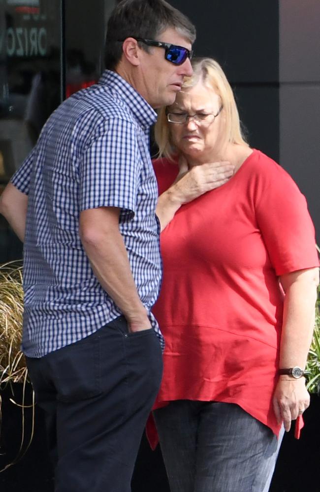 Tragic journey. Lucas Fowler’s father Stephen Fowler, left, and mother, right, are in Canada. Picture: Peter Whittle/News Corp Australia