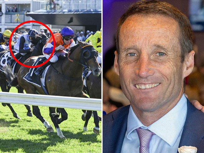 Champion jockey Damien Oliver (right) thinks Harlem Queen (circled) can wins Thursday's Oaks based on her strong performance in the Group 1 Spring Champion Stakes.