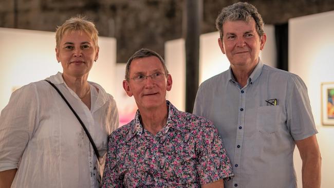 Cairns obstetrician Dr Tom Wright with two of his closest friends and colleagues – Dr Dr Natalie Kiesey-Calding and Dr Tim Warnock.