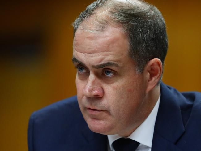 05/03/2019: David Anderson, ABC Acting Managing Director, giving evidence at a public inquiry into ABC Political Interference at NSW State Parliament on Tuesday. Hollie Adams/The Australian