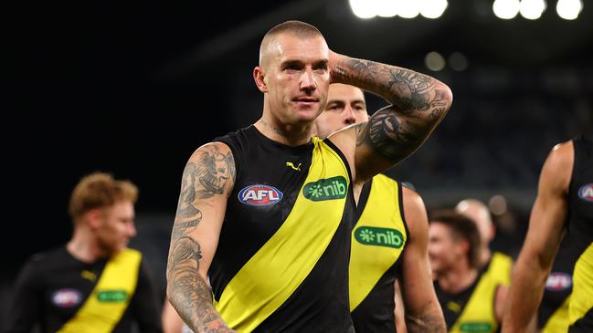 Dustin Martin will likely play his 300th game at the MCG. Picture: Graham Denholm/Getty Images