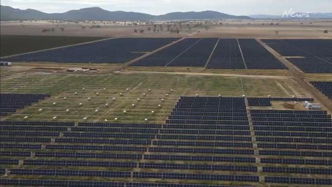 Mike Cannon-Brookes’ solar farm. Picture: Supplied