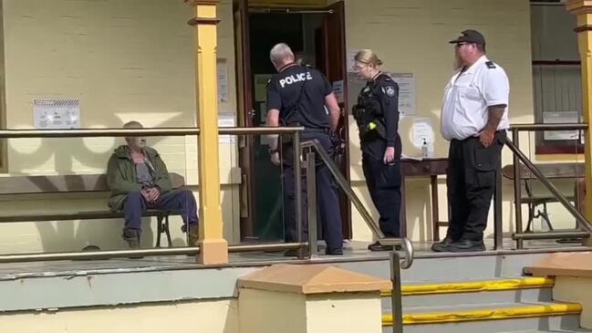 Drunk man escorted from Maryborough Magistrates Court