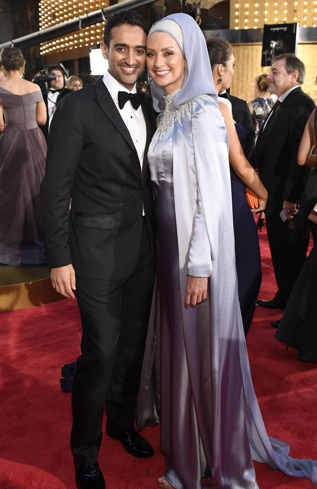 The Panel’s Waleed Aly and wife Susan Carland at the 58th annual TV Week Logie Awards.. PICTURE: JASON EDWARDS