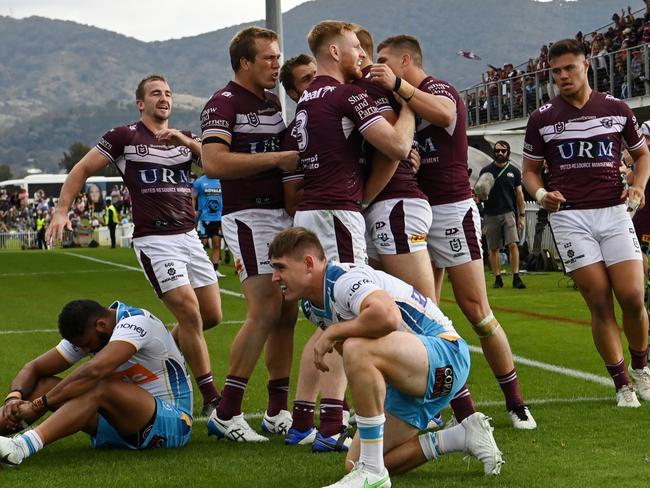 2021 NRL Round 06 - Manly-Warringah Sea Eagles v Gold Coast Titans, Glen Willow Oval, 2021-04-17. Digital image by Grant Trouville Ã¯Â¿Â½ NRL Photos