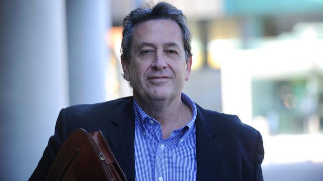 Former winemaker Andrew Garrett outside the Federal Court for his case against the National Australia Bank. Picture: Greg Higgs