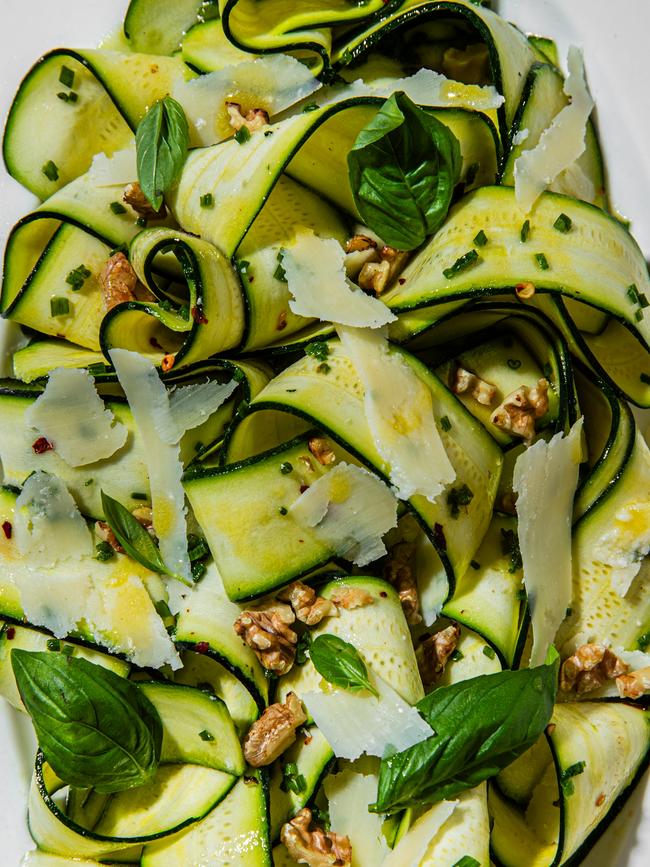 Tart and fresh zucchini salad. Photo: Nikki To