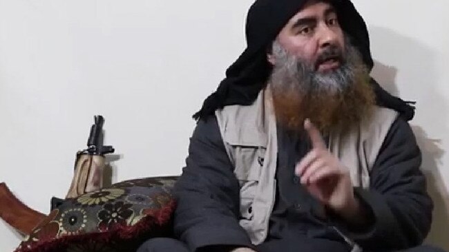 The man purporting to be ISIS leader Abu Bakr al-Baghdadi in the video posted on a militant website.