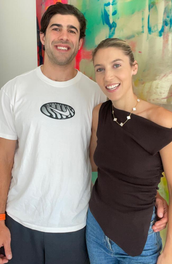 Christian Petracca and wife Bella Beischer.