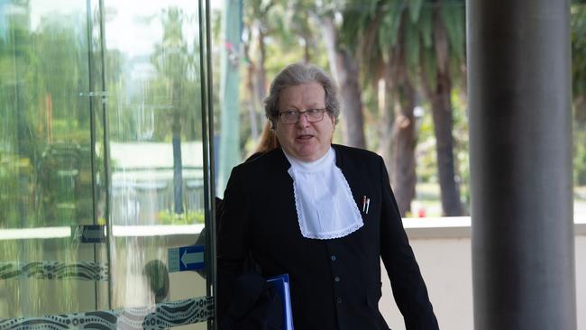 Defence barrister Peter O'Connor leaves court after the verdict.