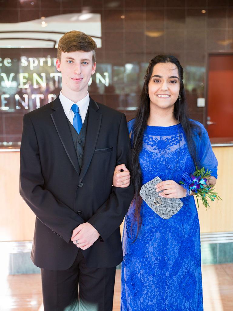 Isaac Marshall and Azlïn Auckburally at the 2016 St Philip’s College year twelve graduation and valedictory dinner. Photo: EMMA MURRAY / NT NEWS