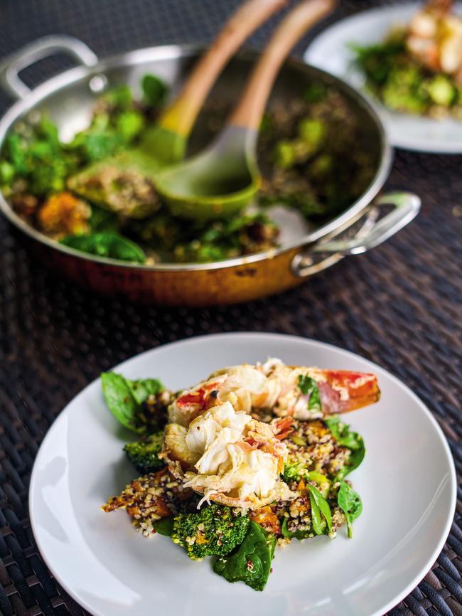 The crayfish salad made by local Perina Drummond. Picture: Jonathan Cami.