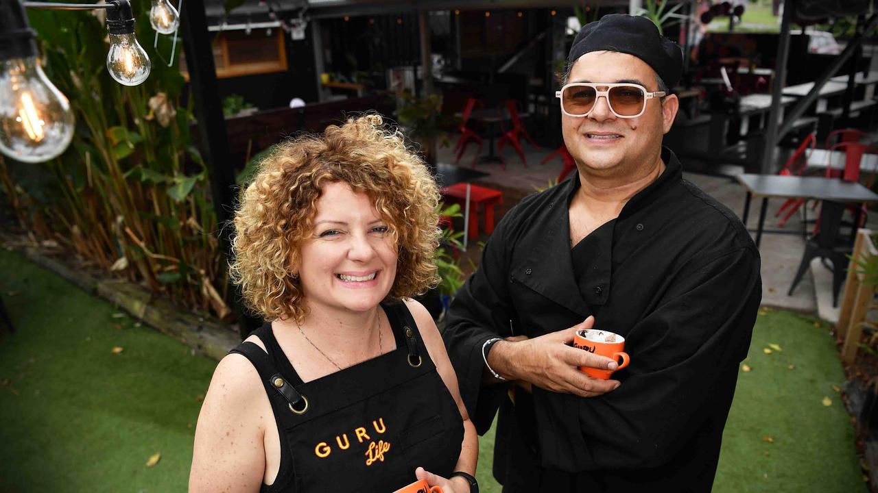 Kate O'Reilly and Jonny Bundellu of GURU Life restaurant. Picture: Patrick Woods.