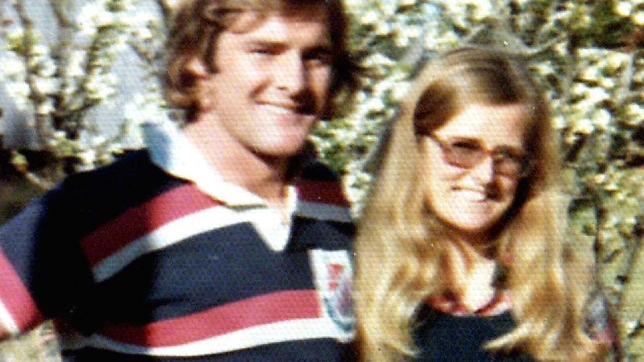 Lynette Simms and Chris Dawson in 1974. Picture: Supplied