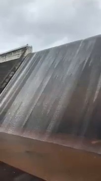 Tinaroo Dam overflows for the first time in seven years.