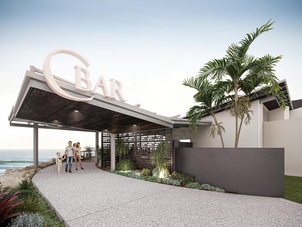 Artist impression of C Bar's planned front entrance area. Picture: Supplied.