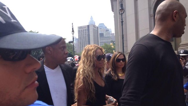 jay z and beyonce and trayvon martin protest