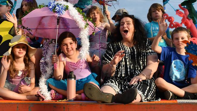 Ingham State School. Photographs from the Maraka Festival Street Parade around the Ingham central business district on Saturday. In an ‘Under the Sea’-themed celebration of all things Hinchinbrook, school students, community organisations, emergency responders and contestants vying for the prized Queen and Princess titles paraded around Rotary Park in the centre of the town. Picture: Cameron Bates