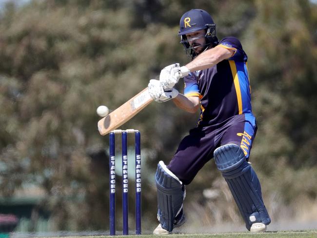 Joe Loorham plays a cut shot. Picture: Mark Dadswell/AAP