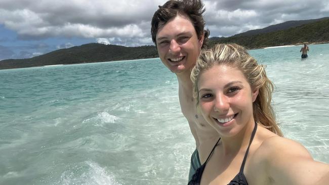 Maree and Rhiley Kuhrt, the son of a local police officer, were onboard a Piper Cherokee aircraft that crashed in the Clark Range. Picture: Supplied / Facebook