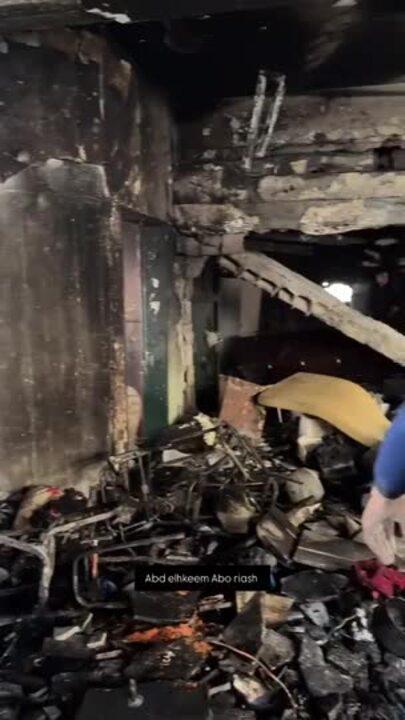 Little Girl Survives Flames of Gaza Strike That Killed Many