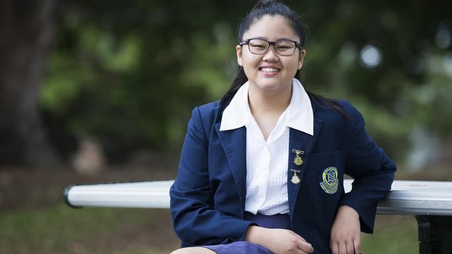 Burwood Girls School Year 12 student Joanne Tran won't be skipping school to protest climate change. Picture: Dylan Robinson