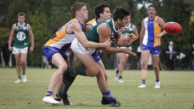 Andrew Stellas in action for Greensborough. Picture: Valeriu Campan