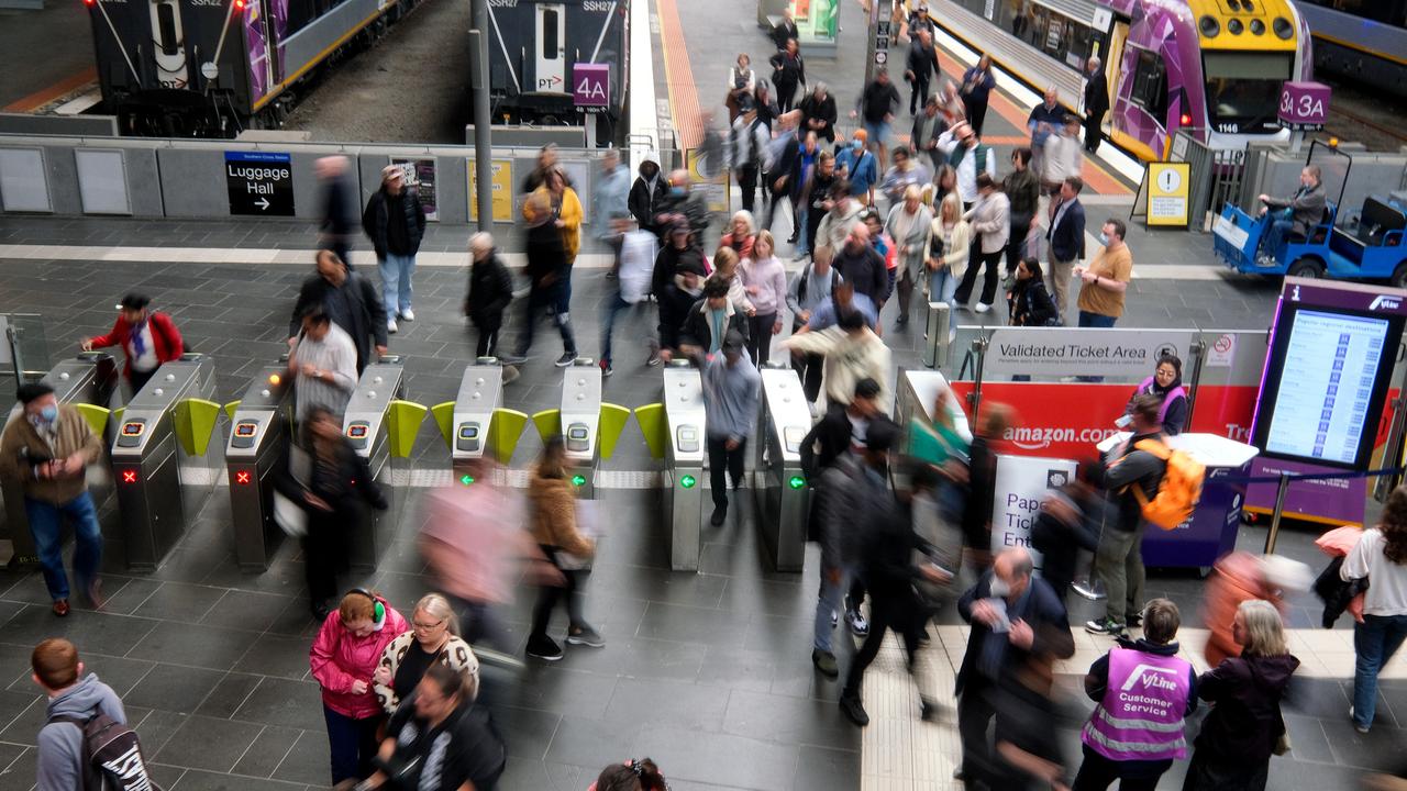 Victoria’s Rail, Tram and Bus Union has announced that members will strike on October 6 and 11. Picture: NCA NewsWire / Luis Enrique Ascui